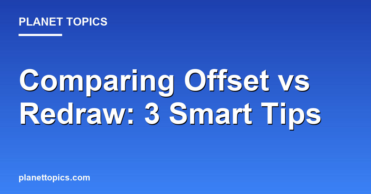 Visual representation of Comparing offset accounts vs redraw