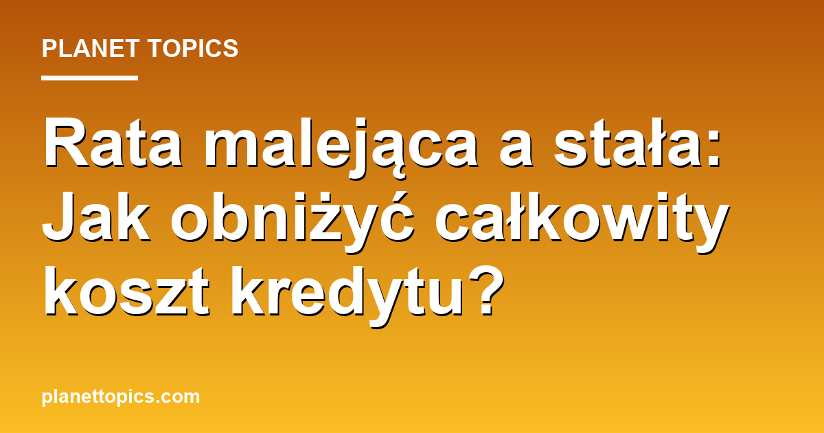 rata malejąca a stała key information summary
