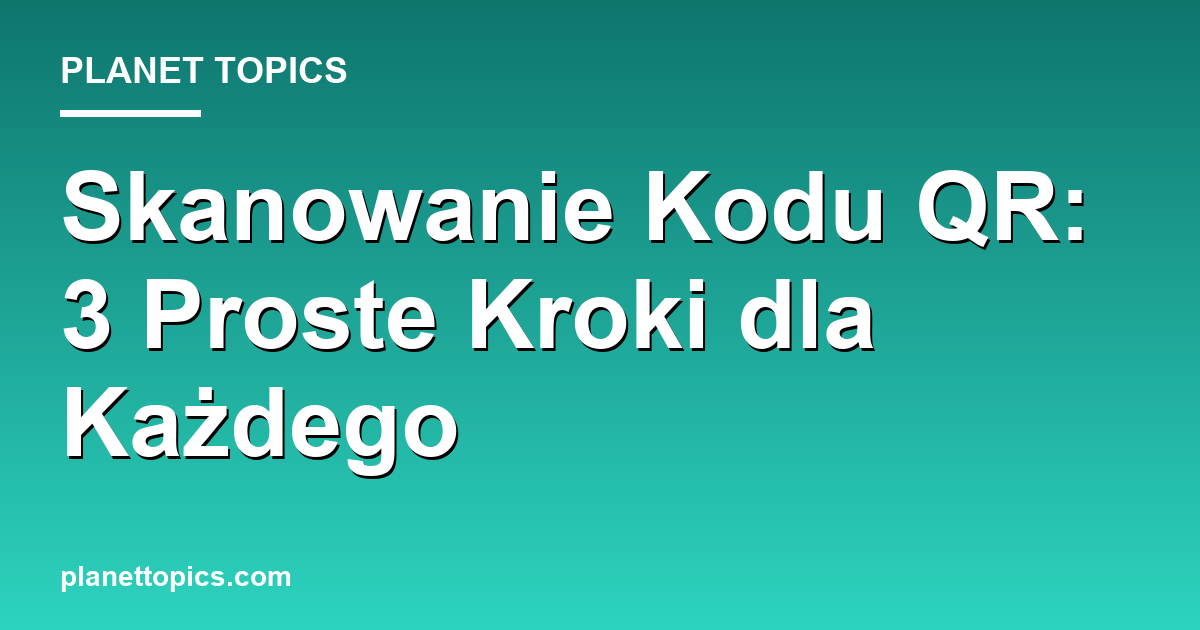 Visual representation of skanowanie kodu qr