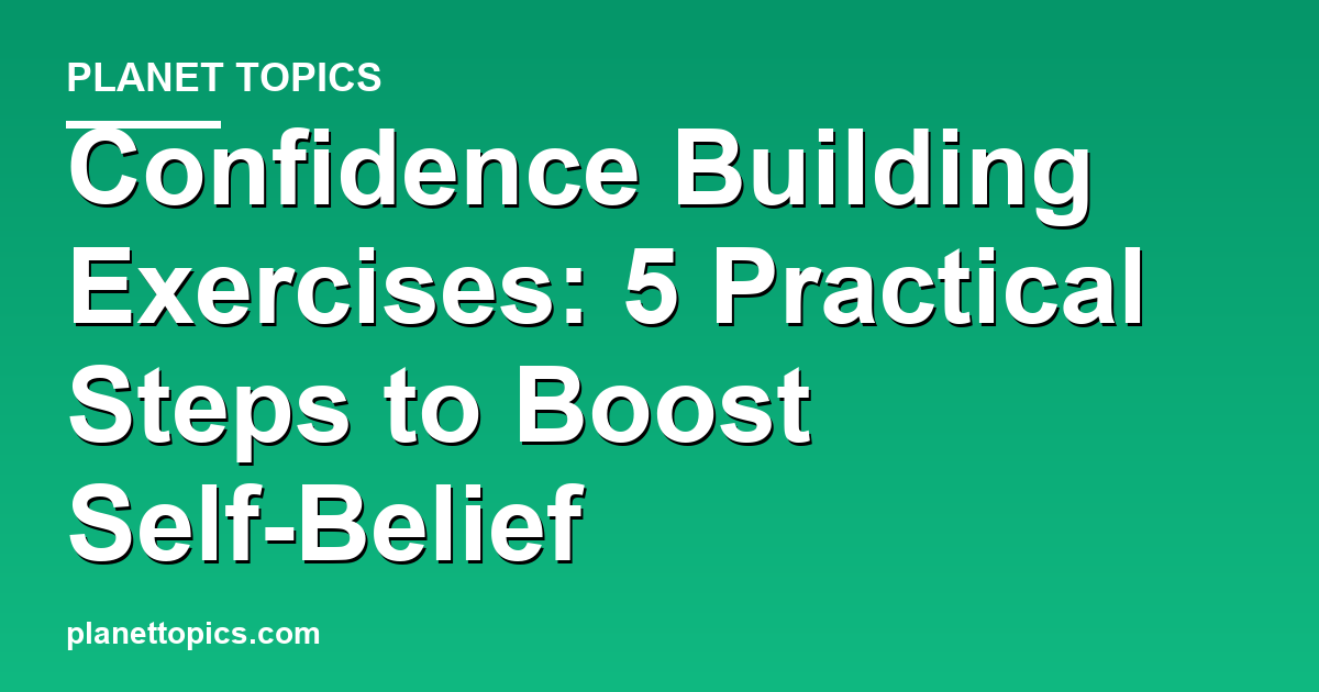 Visual representation of Confidence building exercises
